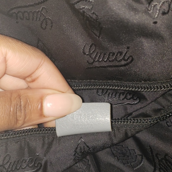 Grey leather Guccissima large tote bag - Picture 4 of 7